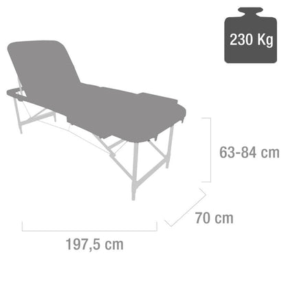 Sentosa Massage & Exam Table petrol - white Medvana UK