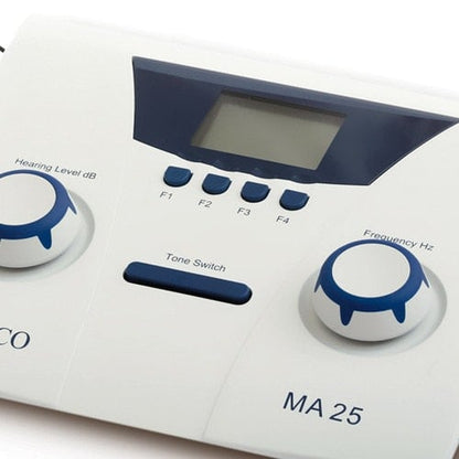 Audiometer Maico MA25 with patient response switch, AC adaptor and software Medvana UK