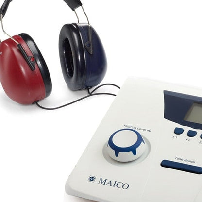 Audiometer Maico MA25 with patient response switch and AC adaptor Medvana UK