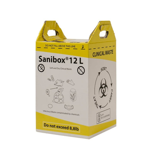 «Sanibox» Clinical Waste Box 25 Litres Medvana UK