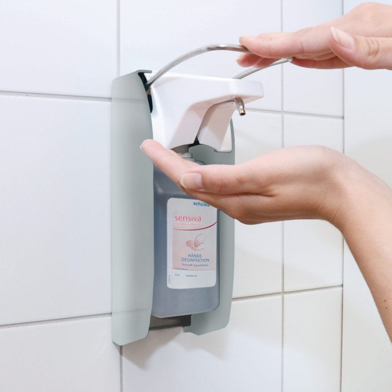 Schülke Dispenser with Arm Lever 1000 ml | silver Medvana UK