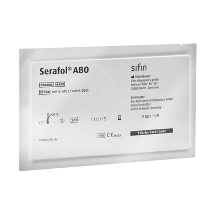 Serafol AB0 Bedside Cards 10 Kits Medvana UK