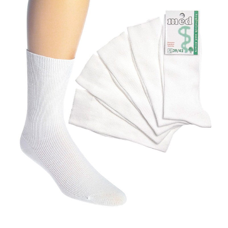 Doctor's Socks, white 39-42 Medvana UK