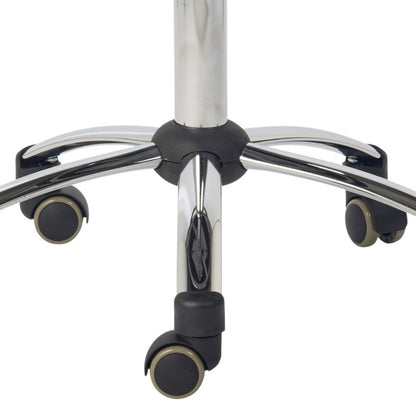 Saddle Stool with Backrest white
