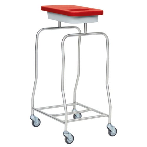 Hospital Laundry Trolley red Medvana UK