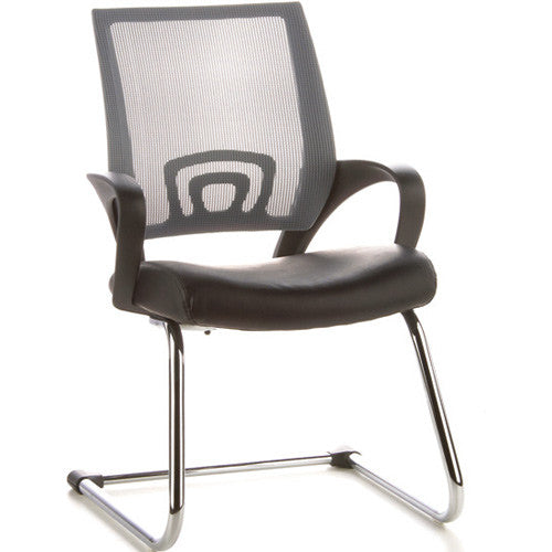 Contemporary Waiting Room Chair grey Medvana UK