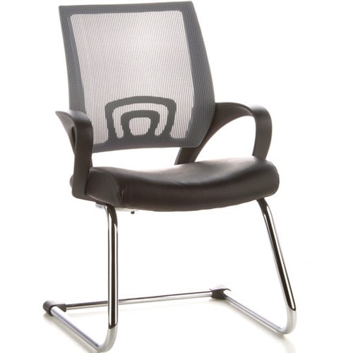 Contemporary Waiting Room Chair black Medvana UK